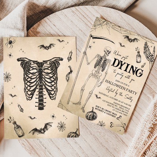 We gaan naar het Halloween feest Kaart