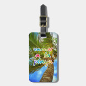 we gaan naar het strand bagagelabel (Voorkant verticaal)