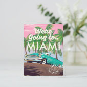 We gaan naar Miami Briefkaart (Staand voorkant)