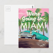 We gaan naar Miami Briefkaart (Voorkant / Achterkant)