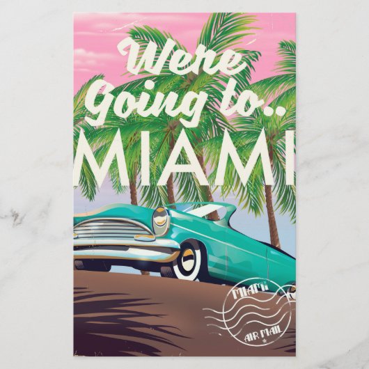 We gaan naar Miami Briefpapier (Voorkant)