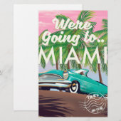 We gaan naar Miami Briefpapier (Voorkant / Achterkant)
