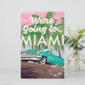 We gaan naar Miami Briefpapier (Staand voorkant)