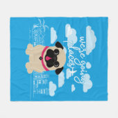 We gaan naar plaatsen die op reis zijn. fleece deken (Voorkant (Horizontaal))