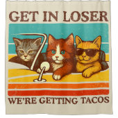 We gaan naar Tacos. Douchegordijn (Voorkant)