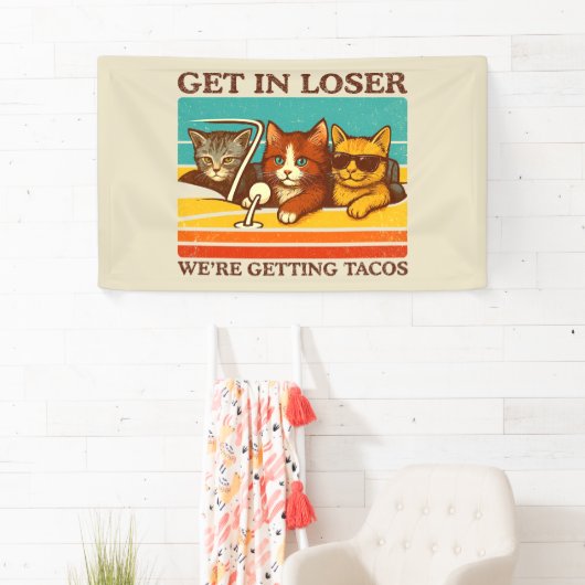 We gaan naar Tacos. Spandoek (Insitu)
