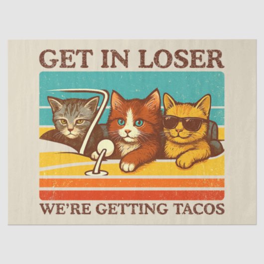 We gaan naar Tacos. Tissuepapier (Voorkant)