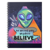 We gaan nergens geloven notitieboek (Voorkant)