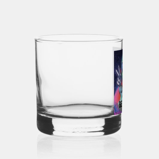 We gaan nergens geloven whisky glas (Links)
