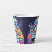 We gaan nergens heen geloof latte mok (Voorkant)