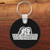 We gaan niet met een netwerk blauw. sleutelhanger (Voorkant)