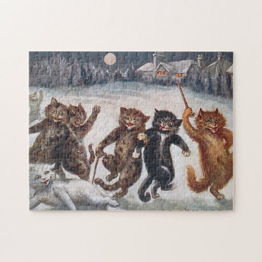 WE GAAN NIET NAAR HUIS TILL MORNING, Louis Wain Legpuzzel (Horizontaal)