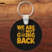 We gaan niet stemmen op Kamala Harris Halloween GH Sleutelhanger (Voorkant)