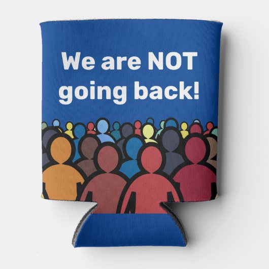 We gaan niet terug blikjeskoeler (Voorkant)