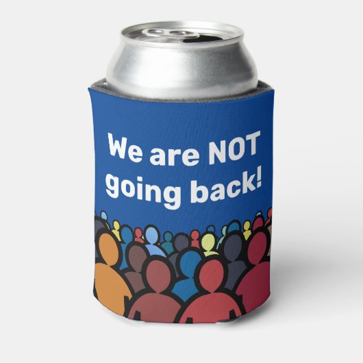 We gaan niet terug blikjeskoeler (Blikje Achterkant)