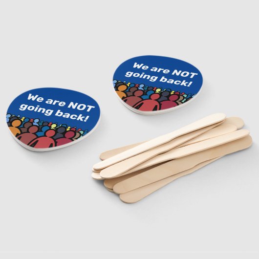 We gaan niet terug handwaaier (Niet-gemonteerd)