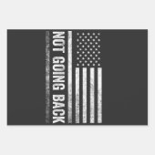 We gaan niet terug Harris Walz Verkiezing Inpakpapier Vel (Voorkant)