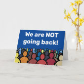 We gaan niet terug kaart (Gele Bloem)