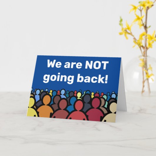 We gaan niet terug kaart (Gele Bloem)