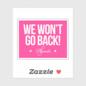 We gaan niet terug - Kamala Sticker (Vel)