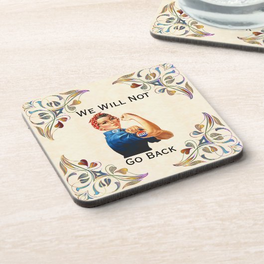 We gaan niet terug naar Beverage Coaster Bier Onderzetter (Linkerzijde)