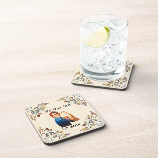 We gaan niet terug naar Beverage Coaster Bier Onderzetter (Rechterzijde)