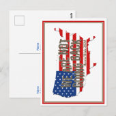 We gaan niet terug naar de VS Briefkaart (Voorkant / Achterkant)