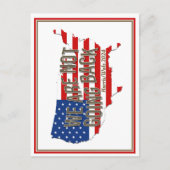 We gaan niet terug naar de VS Briefkaart (Voorkant)