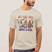 We gaan niet terug naar Harris '24 Halloween Gnome T-shirt (Voorkant)