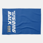 We gaan niet terug naar Harris verkiezing Theedoek (Horizontaal)