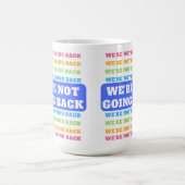 We gaan niet terug naar Harris Walz 2024 Democraat Koffiemok (Center)