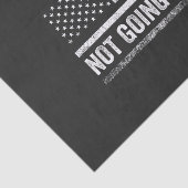 We gaan niet terug naar Harris Walz verkiezing Tissuepapier (Detail)