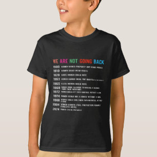 We gaan niet terug naar het stemrecht t-shirt