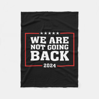 We gaan niet terug naar Kamala Harris 2024 Retro P Fleece Deken