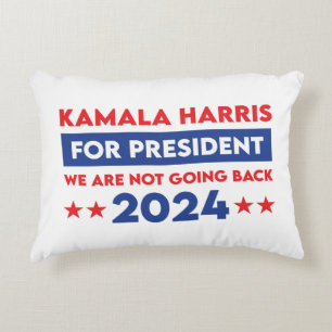 We gaan niet terug naar Kamala Harris voor Preside Accent Kussen