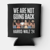 We gaan niet terug naar Kamala Harris Waltz 24 Blikjeskoeler (Voorkant)