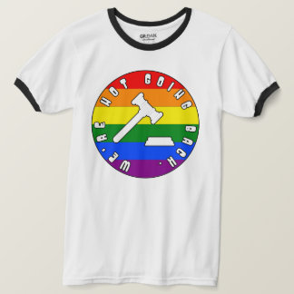 We gaan niet terug naar PRIDE-rechten T-shirt