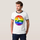 We gaan niet terug naar PRIDE-rechten T-shirt (Voorkant volledig)