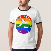 We gaan niet terug naar PRIDE-rechten T-shirt (Voorkant)
