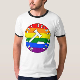 We gaan niet terug naar PRIDE-rechten T-shirt