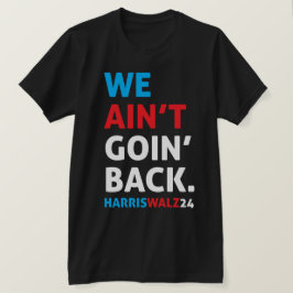 We gaan niet terug naar zwart t-shirt