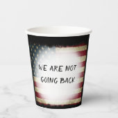 WE GAAN NIET TERUG PAPIEREN BEKERS (Voorkant)