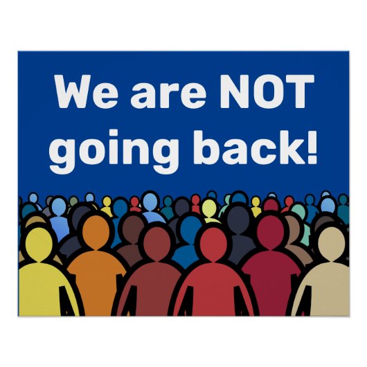 We gaan niet terug perfect poster (Voorkant)