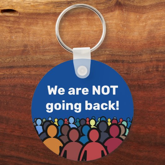 We gaan NIET terug Sleutelhanger (Achterkant)