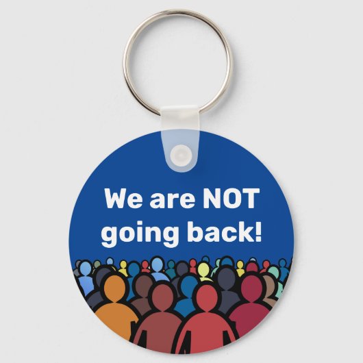 We gaan NIET terug Sleutelhanger (Achterkant)