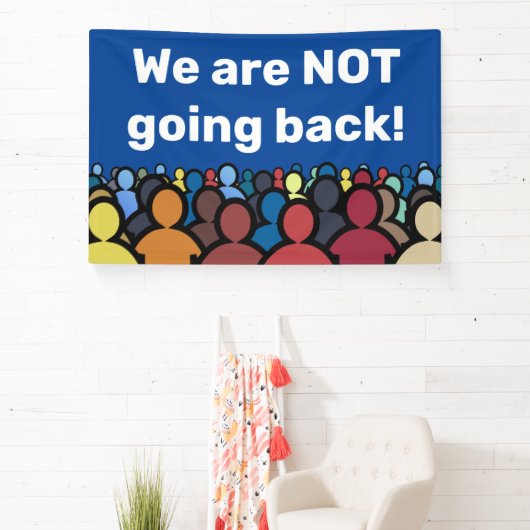 We gaan niet terug spandoek (Insitu)