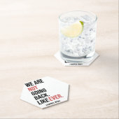 We gaan nooit meer terug, stem op Harris Kartonnen Onderzetters (Insitu)