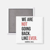 We gaan nooit meer terug, stem op Harris Magneet (Voorkant / Achterkant)