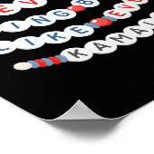 We gaan nooit meer terug zoals Kamala Harris Poster (Hoek)