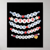 We gaan nooit meer terug zoals Kamala Harris Poster (Voorkant)